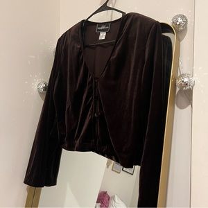 Vintage Velvet Long Sleeve Top 🪩